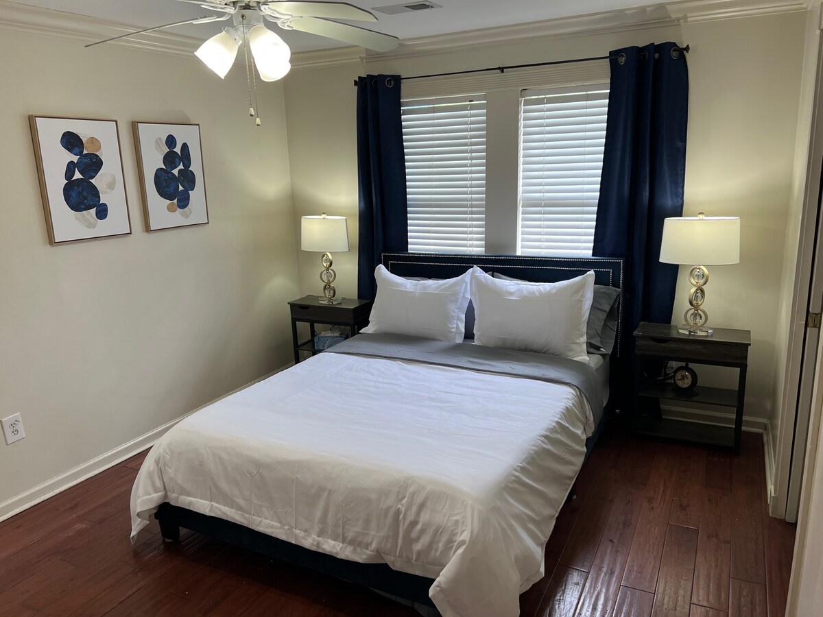 Master suite at night